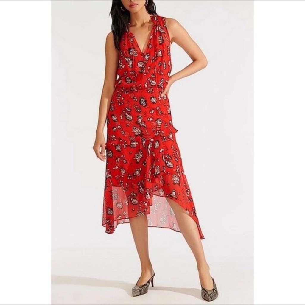 Veronica Beard Corsica Midi Dress Sz 4